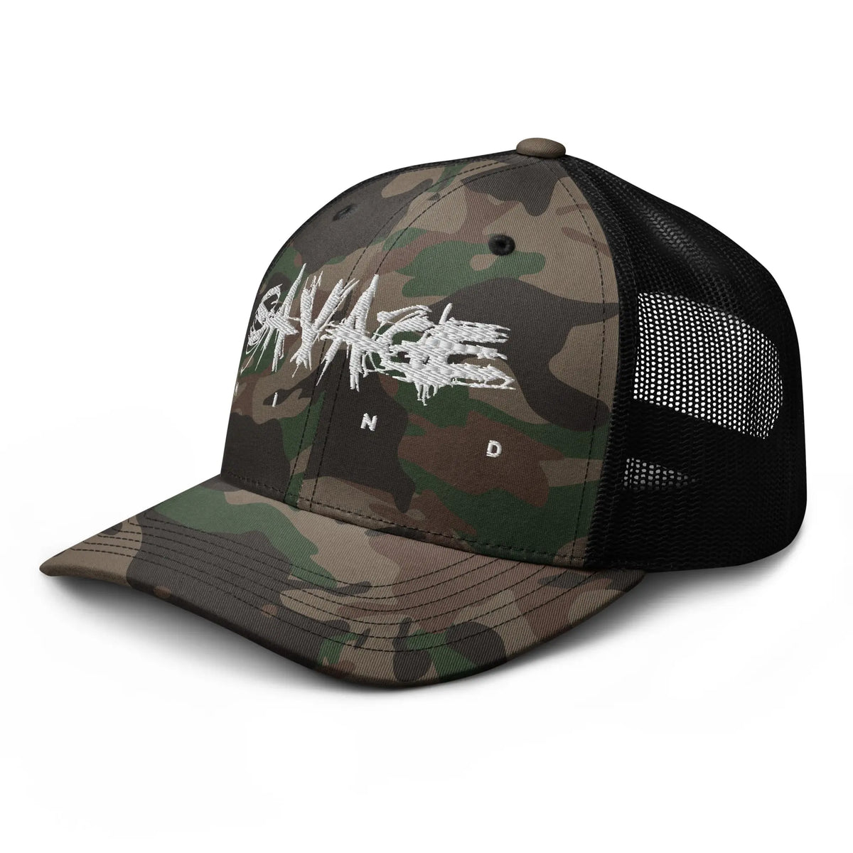 Camouflage trucker hat Savage Mind