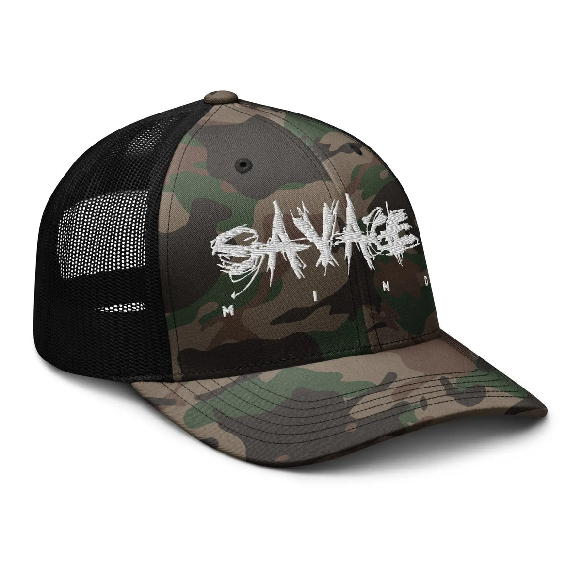 Camouflage trucker hat Savage Mind