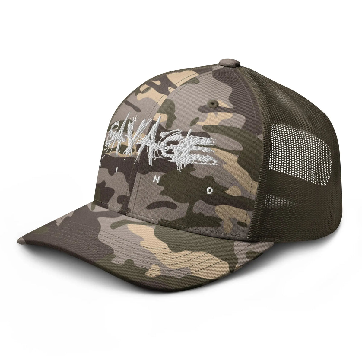 Camouflage trucker hat Savage Mind