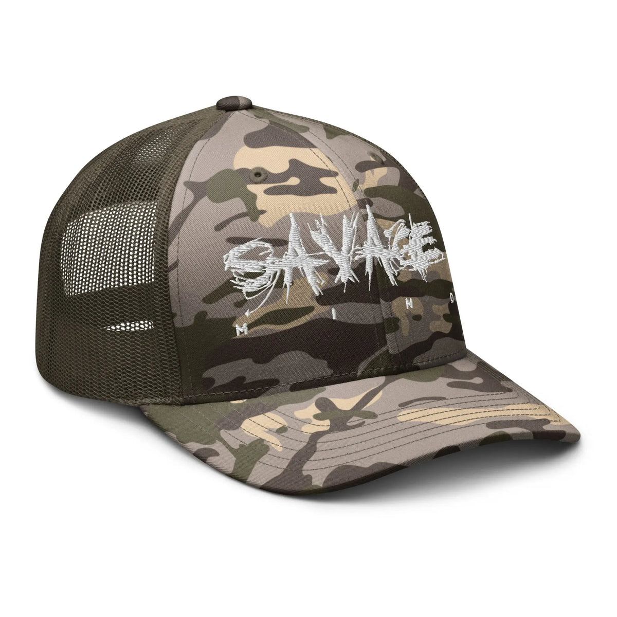 Camouflage trucker hat Savage Mind