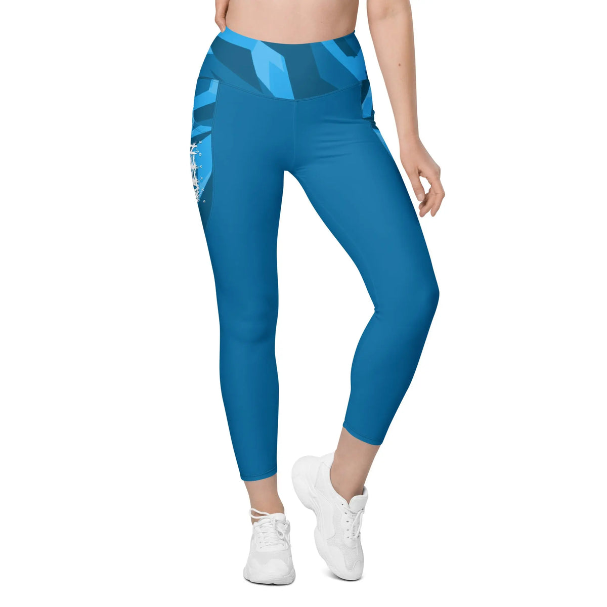 Queen Savage Blue Yoga Tights with Pockets Savage Mind