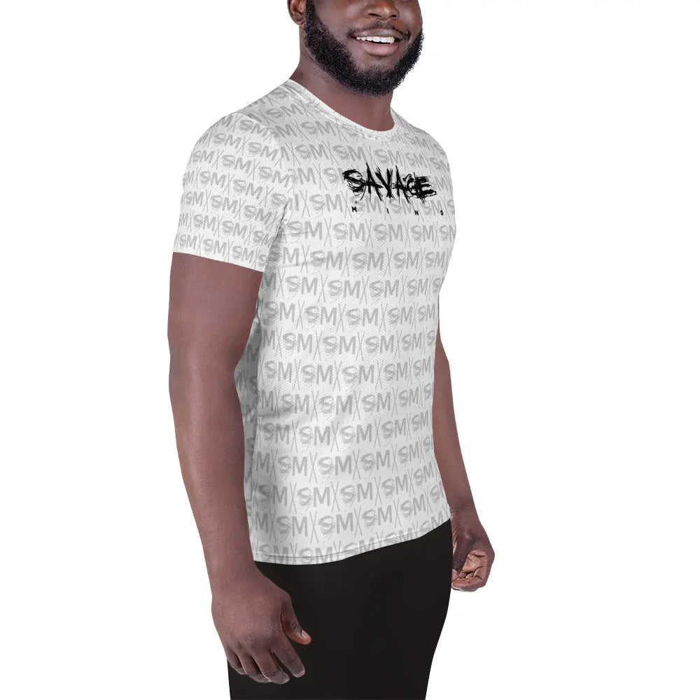 Savage Mind White Athletic T-shirt Savage Mind