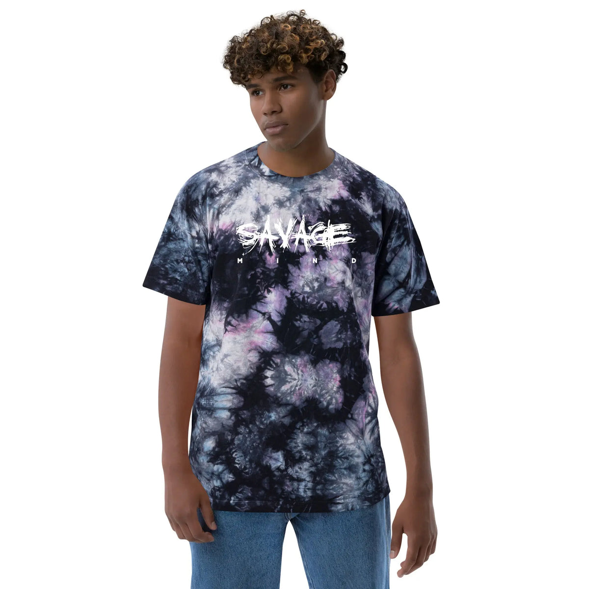 Embroidered Tie-dye Savage Mind T-shirt Savage Mind