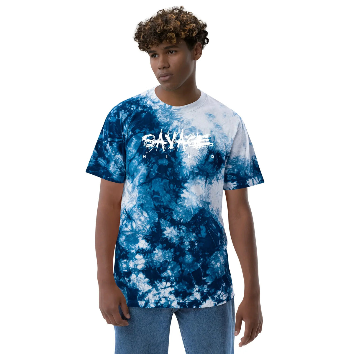 Embroidered Tie-dye Savage Mind T-shirt Savage Mind