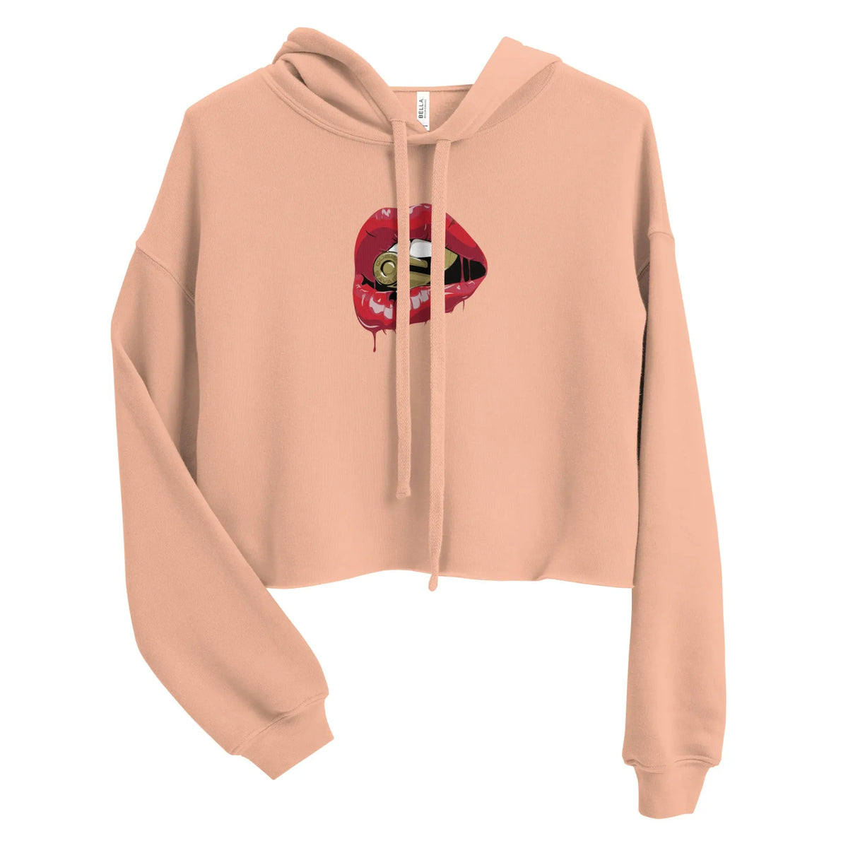 Bite The Bullet Crop Hoodie Savage Mind