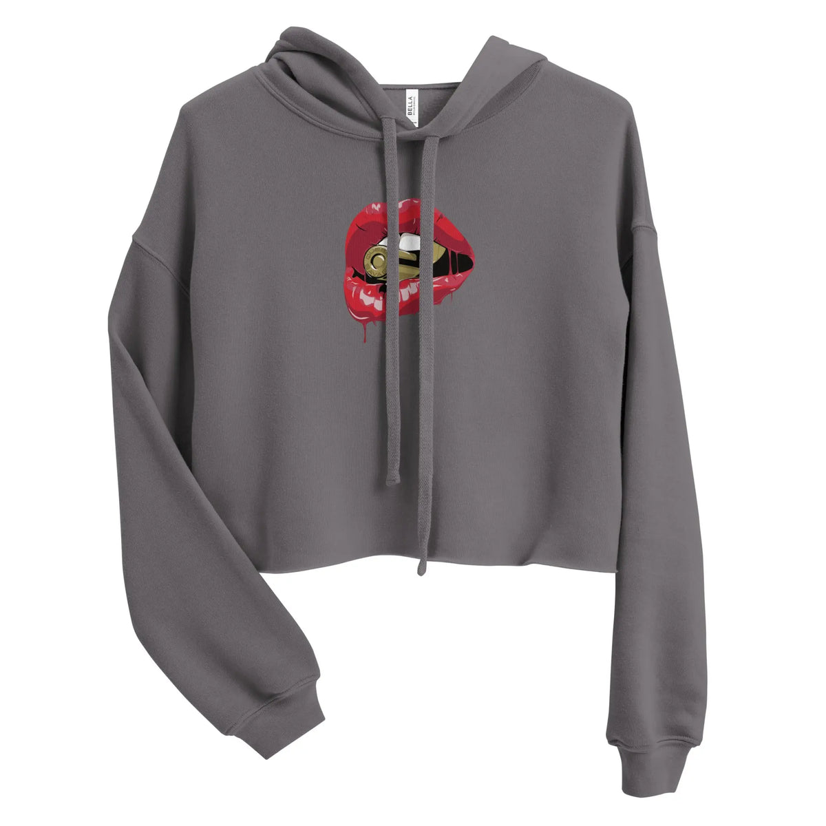 Bite The Bullet Crop Hoodie Savage Mind